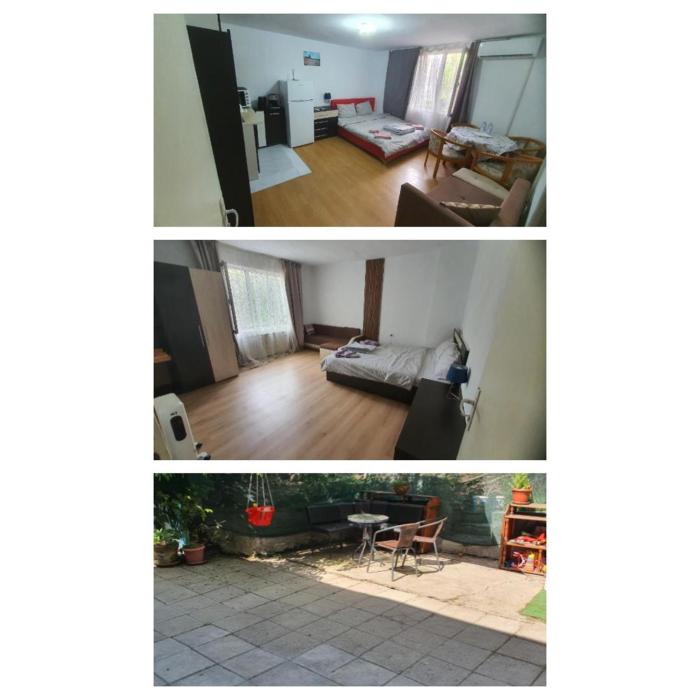 Тих двустаен самостоятелен апартамент с двор,до площада на Сандански