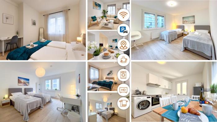 Rosenberg-Suites - Zentral, Stellplatz, große Terrasse, Business & Privat