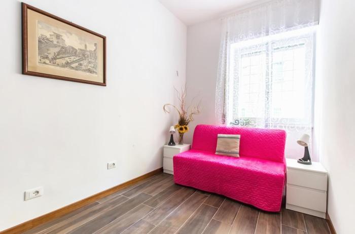 House in the shopping street at Trastevere station