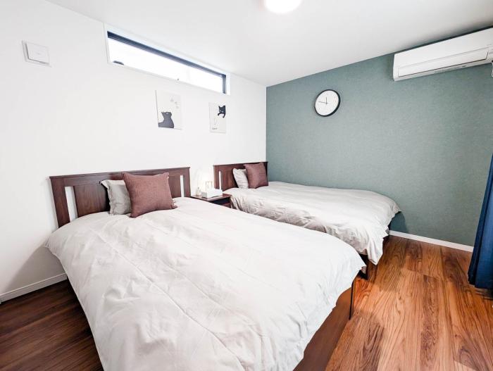 和の家-南天l带有超大露台的独栋别墅,3间卧室最多可以住8人,步行至地铁站,三站到达心斋桥