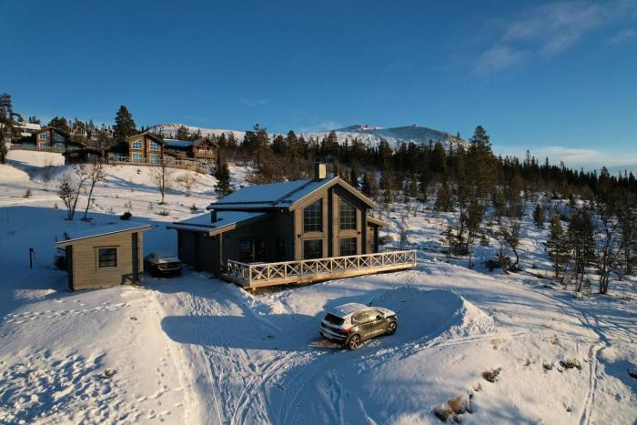 Designad och mysig fjällstuga