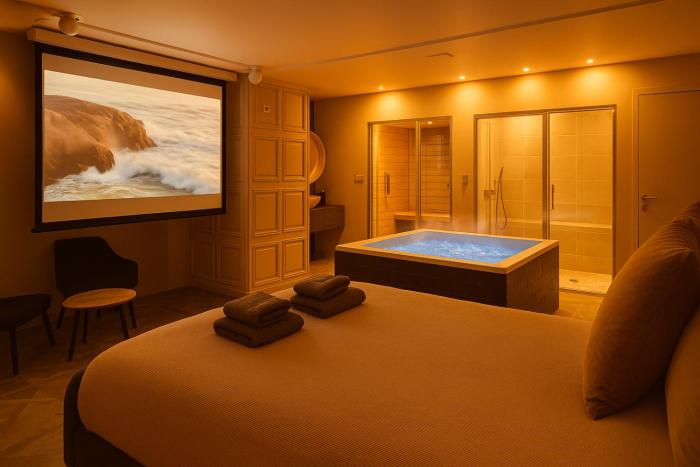 Appartement avec Jacuzzi Sauna & Home Cinéma - Nid dAngers