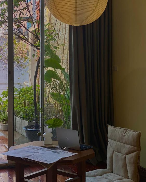 Pentstudio with garden