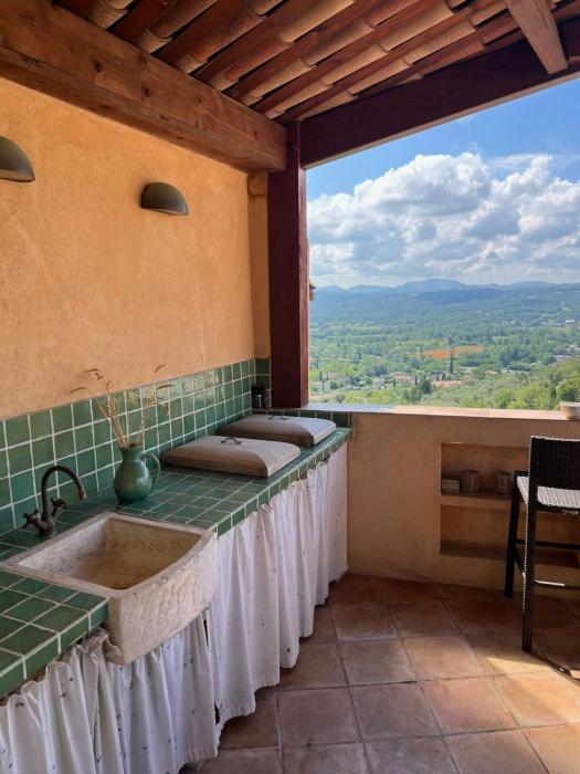 Village House With Valley View In Tourrettes