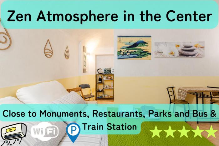 Studio Zen con Parcheggio gratuito e Check In Automatico 24 ore su 24 Con Netflix, DAZN e Disney Plus