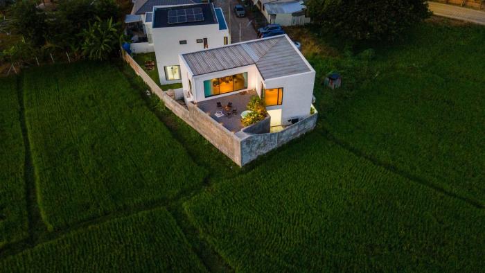 The Floating Villa - BBQ - Bikes - Rice Fields