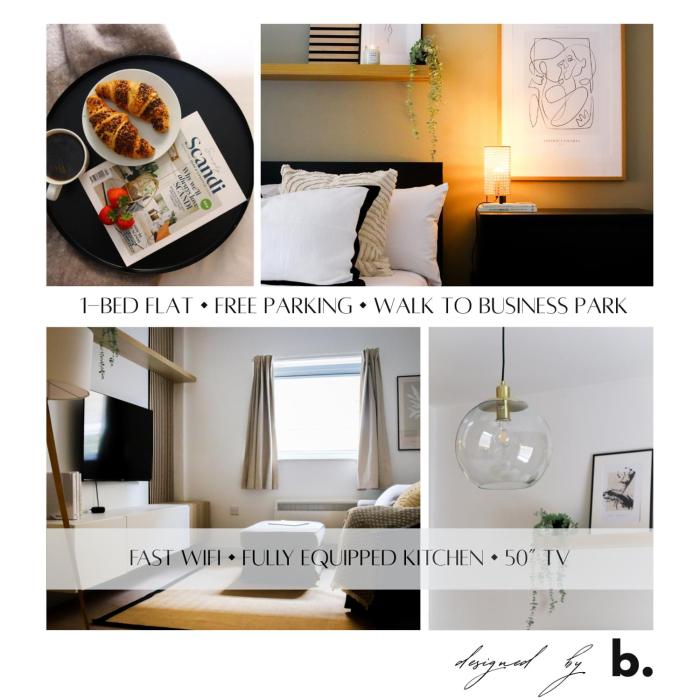 Luxurious fully equipped Cowley 1 bed apartment with FREE Parking