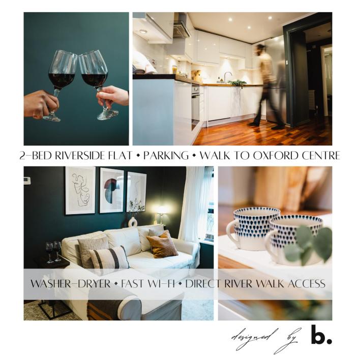 Stunning Riverside Oxford Apartment with Parking