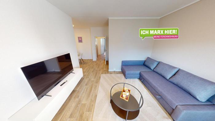 Wohlfühlapartment für 5 Personen, Haltestelle der Linie 5 in unmittelbarer Nähe, WLAN