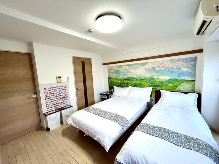i Home Osaka URBAN NOOK 舒适双床房 关西机场直达 步行3分钟可到天下茶屋站
