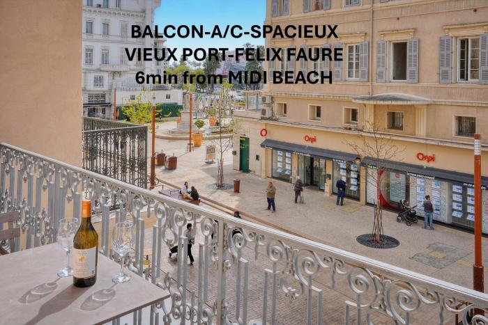 2 chambres BALCON, FELIX FAURE-COEUR DE CANNES A2B022