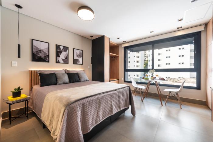 BHaus Moema Dstay | Studio Deluxe | 2o andar | Academia | Coworking | Lavanderia | Próximo ao Shopping Ibirapuera e Metrô | Sem vaga de Garagem | ds28