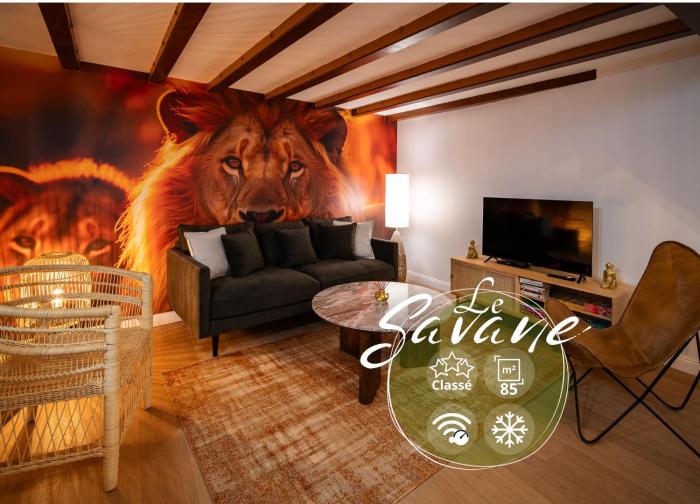 Le Savane - Grand Triplex 2 Salons Chaleureux