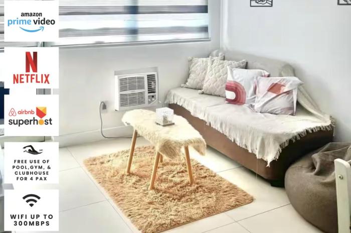 1BR Condo Unit in Quezon City with PS4 and FREE Pool Access