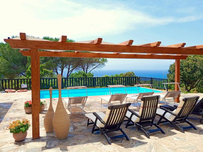 Alghero Villa Barranch with sea view swimming pool for 6 people