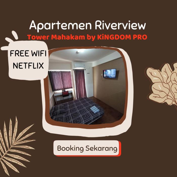 Apartemen Riverview Free Wifi Free Netflix
