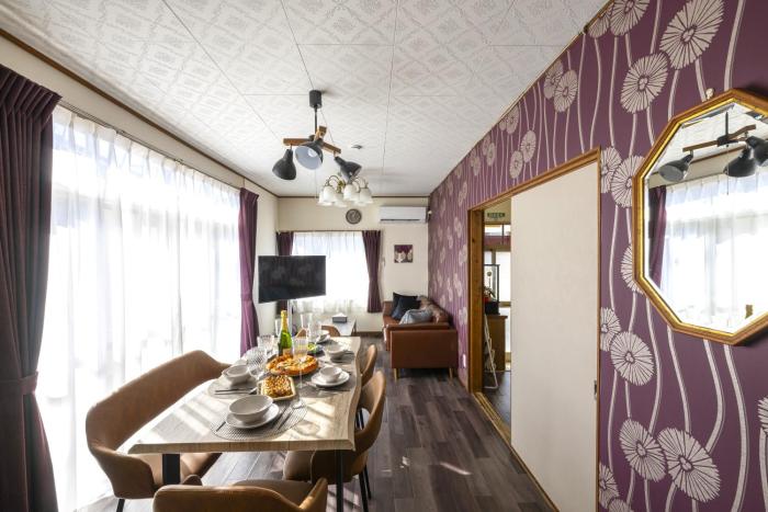 最大9名可 無料駐車場付 和モダン1棟貸切 4独立寝室 乾燥機付