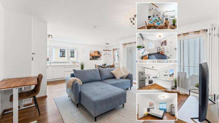 Nexstay Design Wohnung mit Loggia und Parkplatz