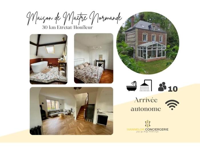 Maison de maitre normande Etretat et Honfleur