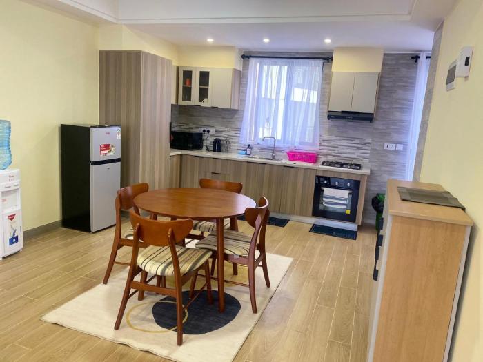 elegantly and beautifully furnished two bedroom apartment with well equipped gym heated swimming pool children playing ground and amazing scenic views