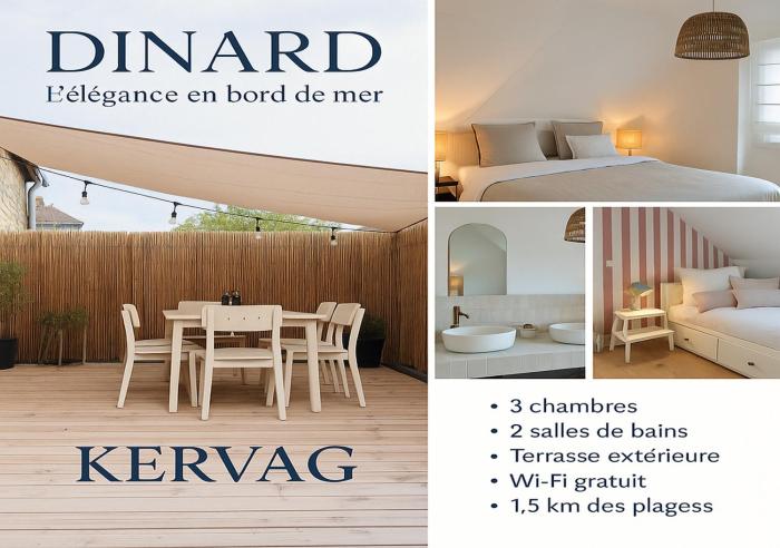 KERVAG Cote émeraude Magnifique Maison à 5 min des plages 3 chb