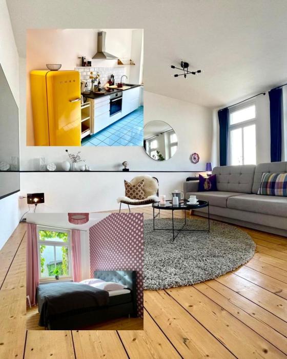 Apartment "Am Rheinorange" LOFTSTYLE, 75 Zoll TV, Netflix & Prime, Boxspringbett