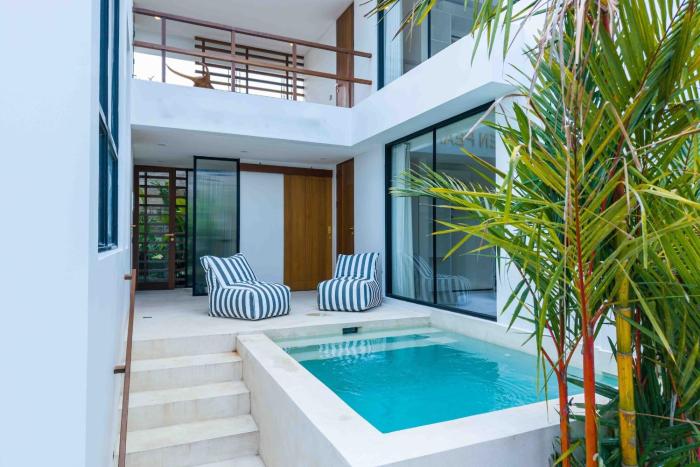 New build Villa Golden Pearl in Pererenan, Bali - Volcano view & pool