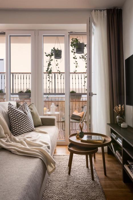 Modern studio with terrace