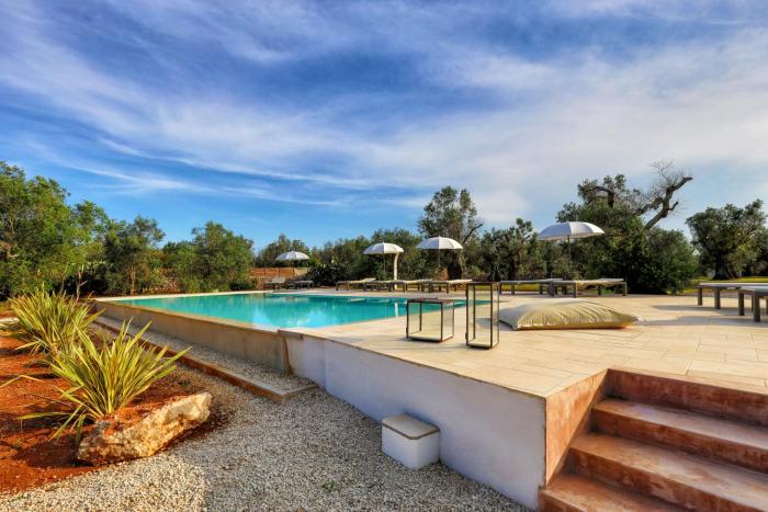 Villa With Pool Among Olive Trees In Puglia