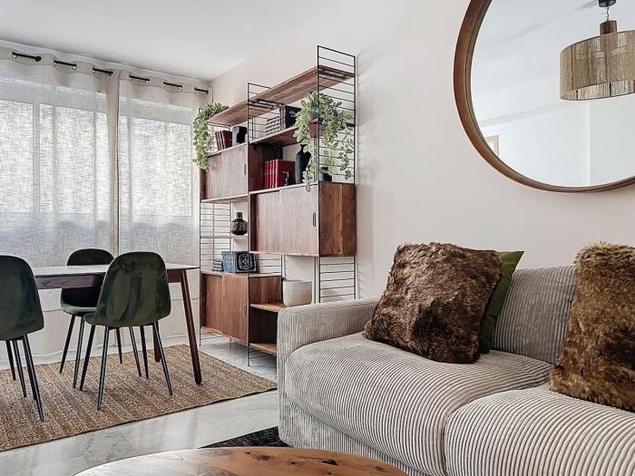 Appartement climatisé, 2 chambres, plage Mourillon