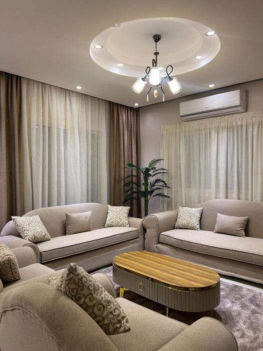 3 bedrooms flat 2 bathrooms in fifth settlement new Cairo mostashreen compound