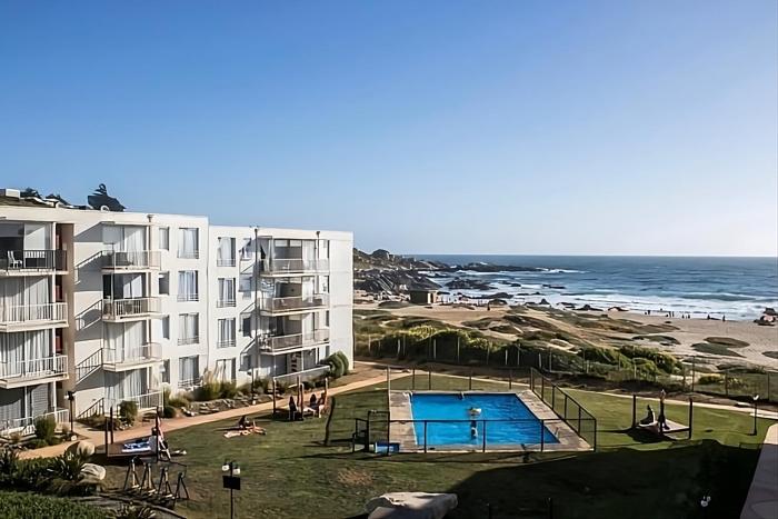 Depto-House Patio Privado Frente al Mar en Condominio Las Cruces