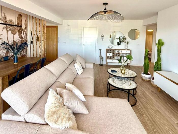 Modern oasis by the sea