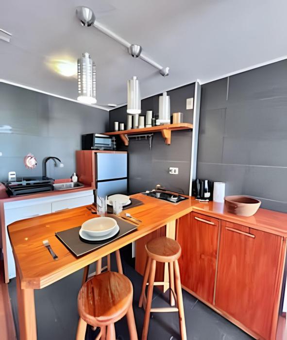 En Vitacura, con azotea, 1D 1B