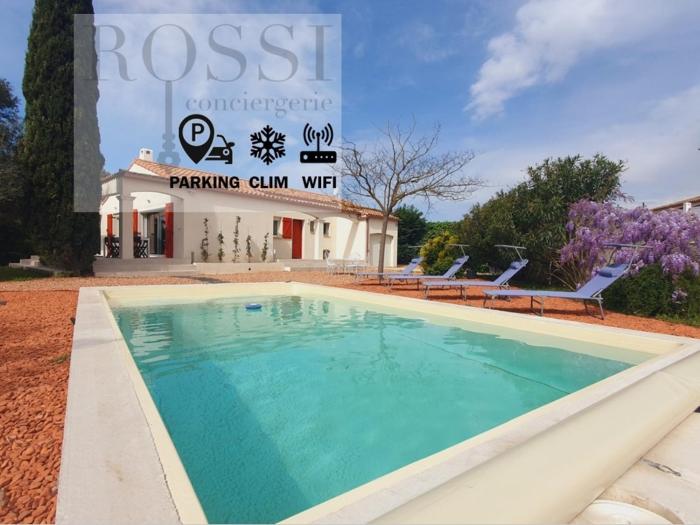 Villa Carole 15min des plages - Piscine Wi-Fi Clim - ROSSIconciergerie - Linge inclus