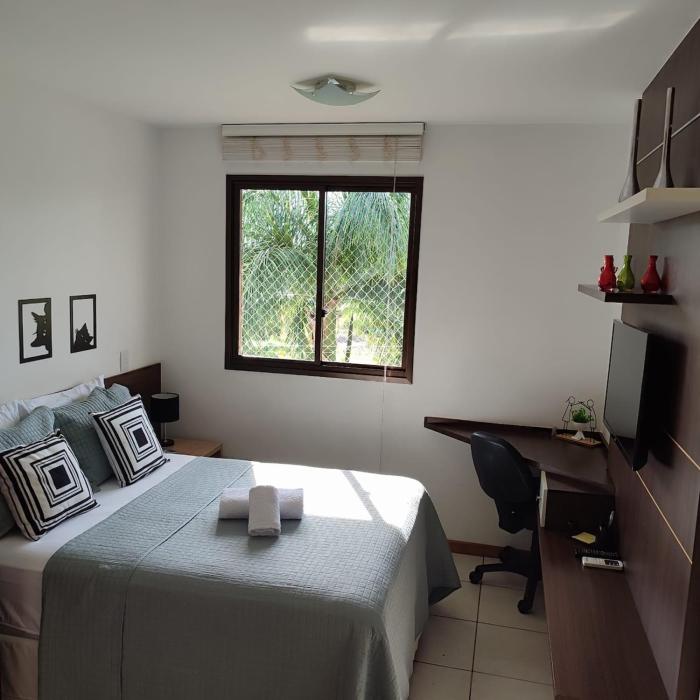 Apt 2 Suítes no Life Resort com Vista parcial para o Lago e lazer completo