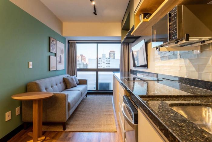 Apartamento 2 quartos contemporâneo em frente ao Allianz Parque com 1 vaga