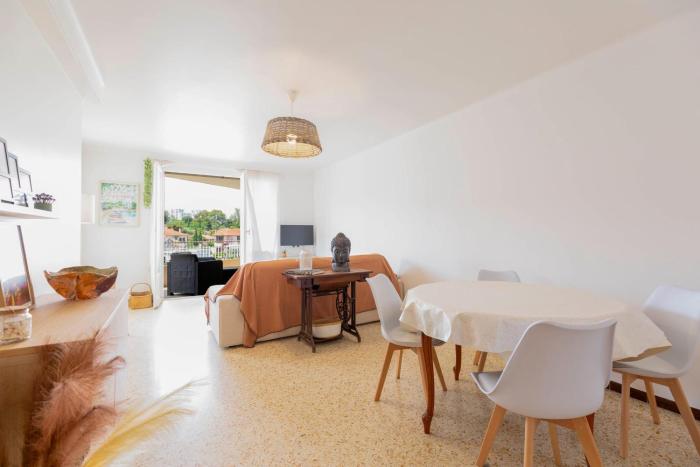 Center of Antibes spacious two-bedroom apartment with terrace and AC
