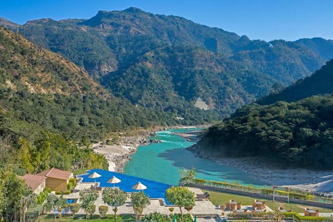 Aloha on the Ganges Ganga View with Infinity Pool 2BHK 408 by Almost Heaven