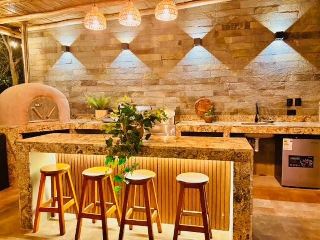 Casa de Campo Bamboo con Piscina temperada