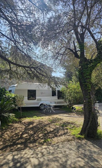 Caravane en hébergement fixe