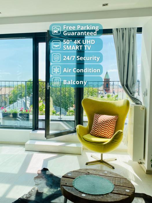 Angel MINT Apartment - FREE PARKING - Balcony