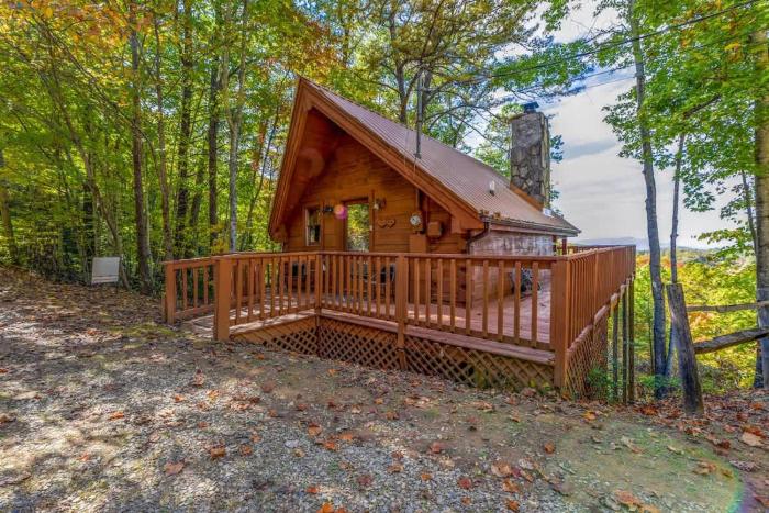 Cute Studio Cabin! Views! Private. Hot Tub. Relax!