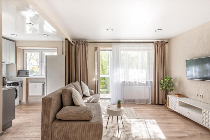 Šviesūs ir Jaukūs Apartamentai su balkonu