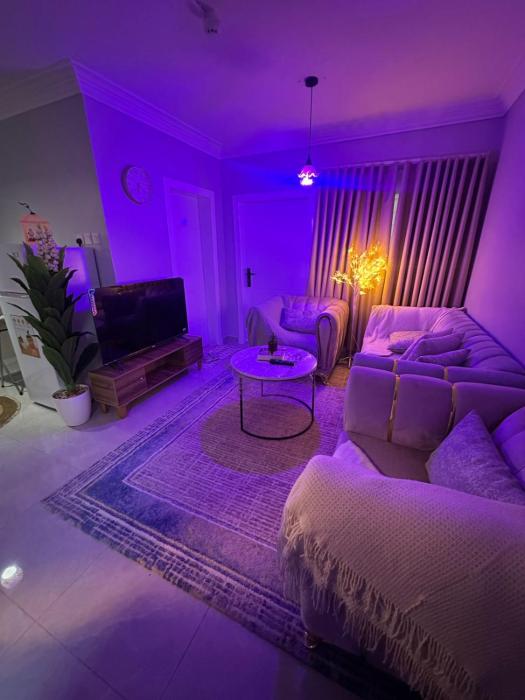 شقة حديثة تقع بالقرب من البوليفارد والاماكن التجارية والسياحية خلف الهارتيز والغنيم اسكوير