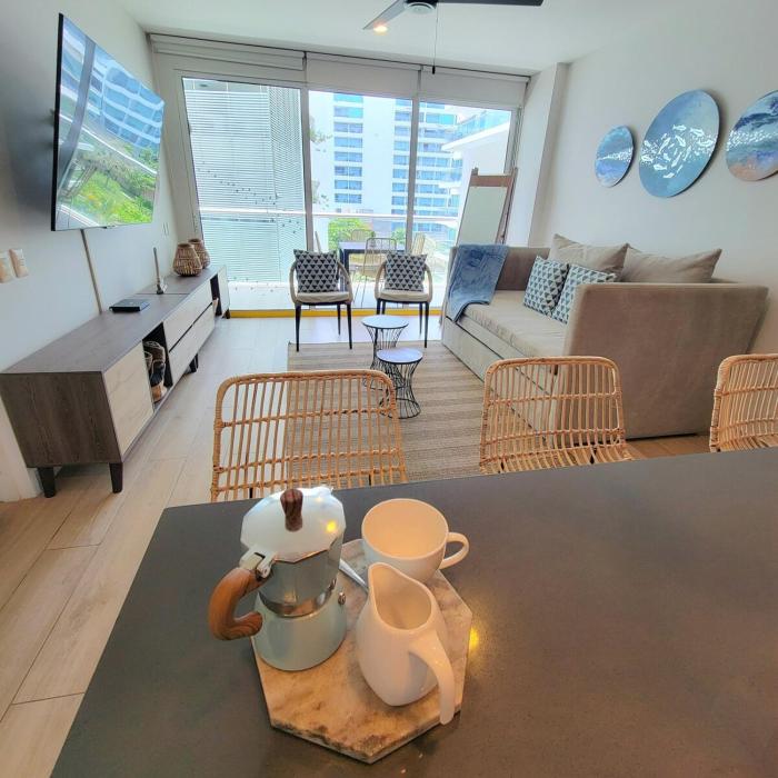 View, exit to Playa Morros tres Cartagena