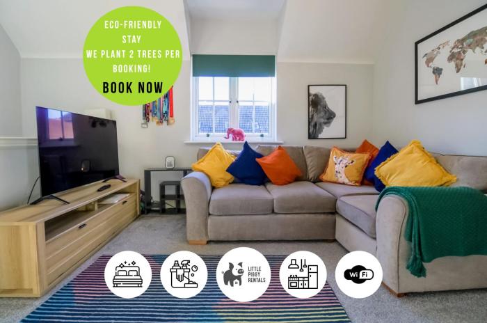 Spacious 2 Bedroom Family Apartment with WiFi, Sleeps 5