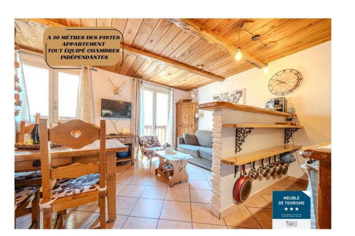 Appartement au pied des pistes 4 pers box à ski