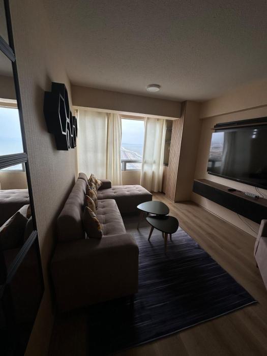 An apartment with an ocean view