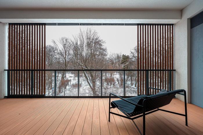 Yoga Zen, apartament z tarasem i widokiem na park